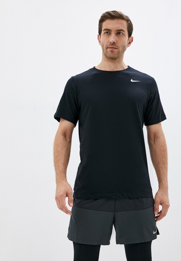 

Футболка спортивная Nike, Черный, M NK DRY TEE CREW SOLID B&T