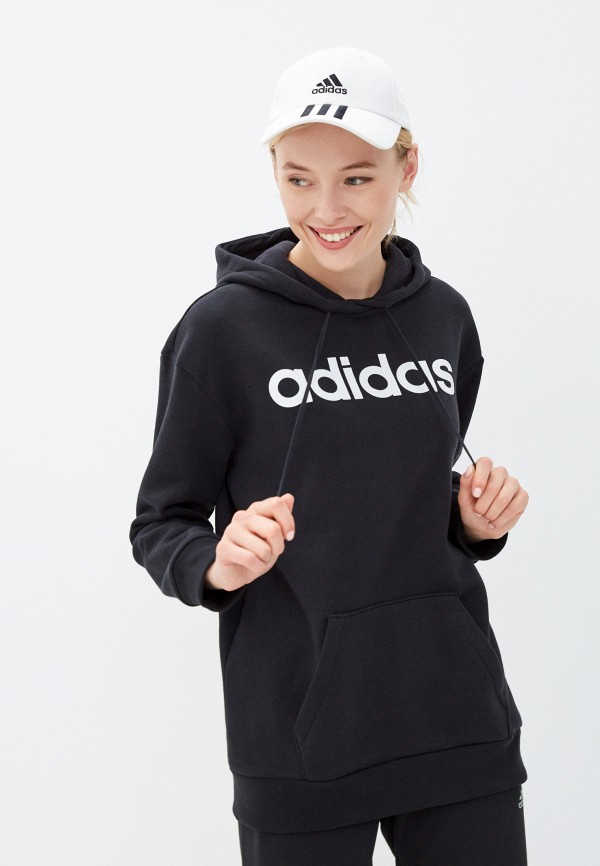 

Худи adidas, Черный, W LIN OV FL HD