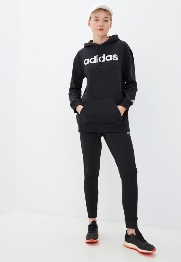 

Худи adidas, Черный, W LIN OV FL HD