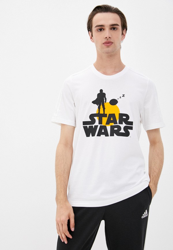 

Футболка adidas, Белый, M STR WRS MND T