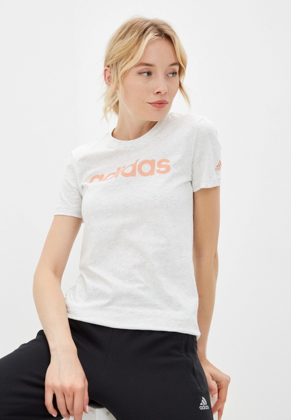 

Футболка adidas, Белый, W LIN T