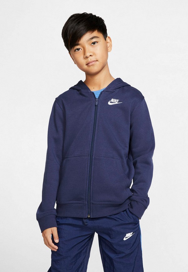 

Толстовка Nike, Синий, SPORTSWEAR BIG KIDS' (BOYS') FULL-ZIP HOODIE