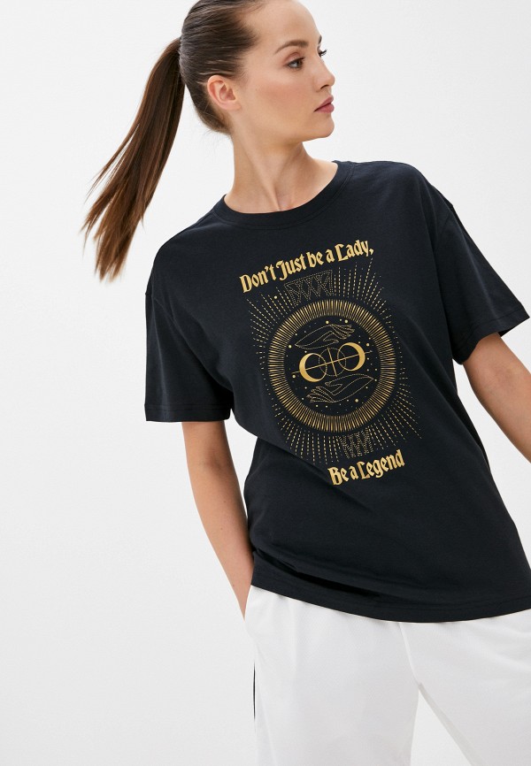 

Футболка Nike, Черный, W NK SSNL VERB BOY SS TEE