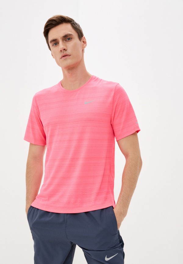 

Футболка спортивная Nike, Розовый, M NK DF MILER TOP SS