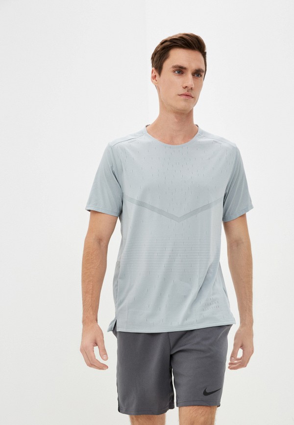 

Футболка спортивная Nike, Бирюзовый, M NK RN DVN RISE 365 SS