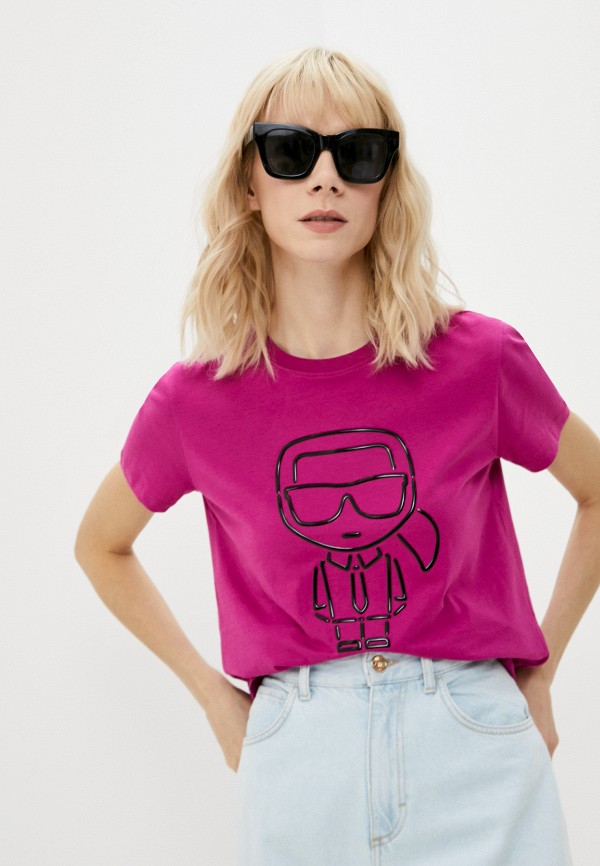 

Футболка Karl Lagerfeld, Розовый, IKONIK