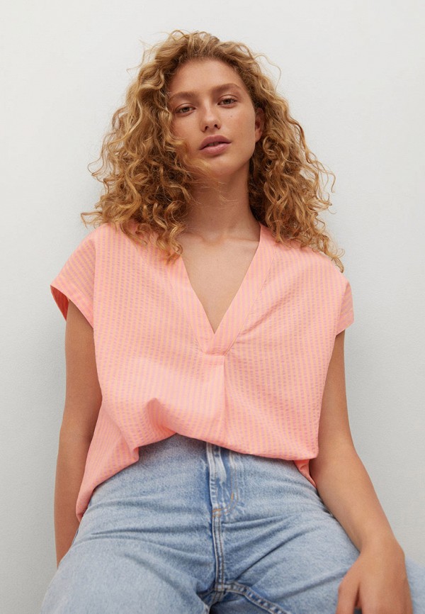 

Блуза Mango, Коралловый, Mango RTLAAL702701