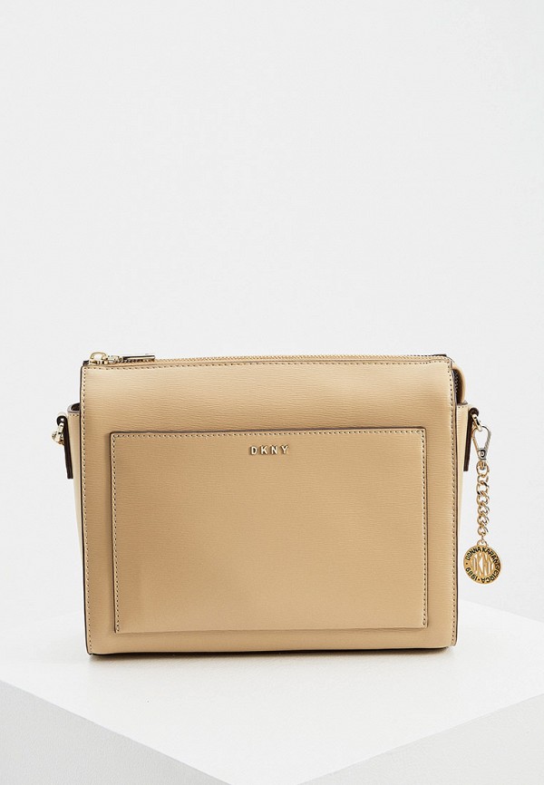 

Сумка и брелок DKNY, Бежевый
