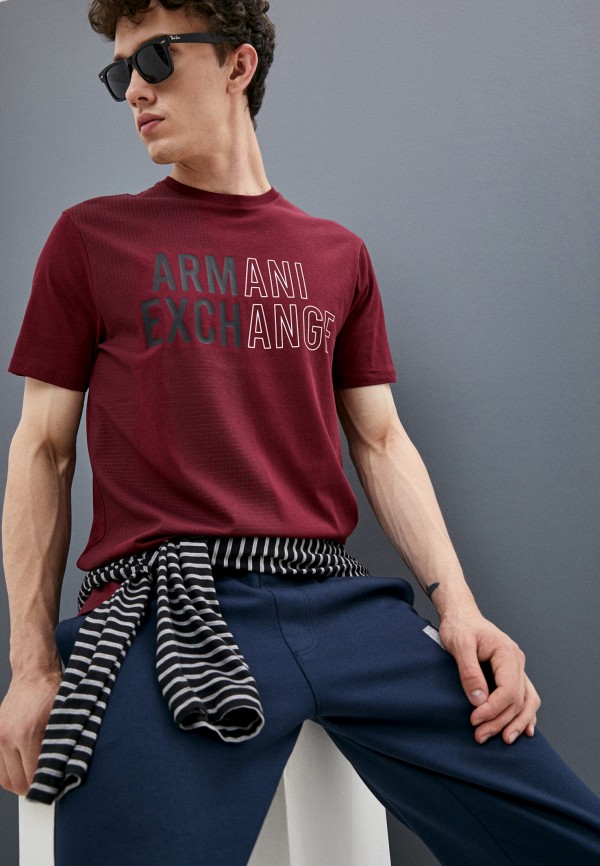 

Футболка Armani Exchange, Бордовый