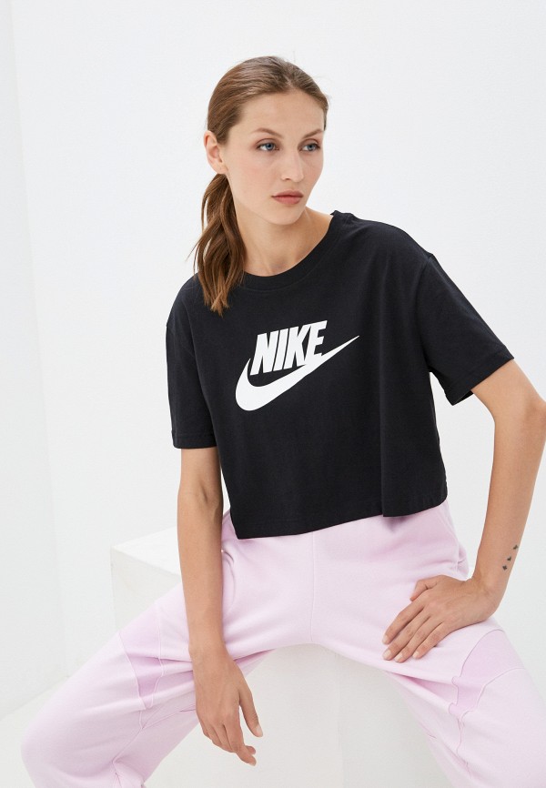 

Футболка Nike, Черный, W NSW TEE ESSNTL CRP ICN FTR