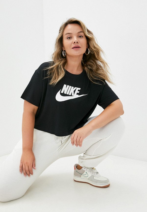 

Футболка Nike, Черный, W NSW TEE ESSNTL CRP ICN FTR