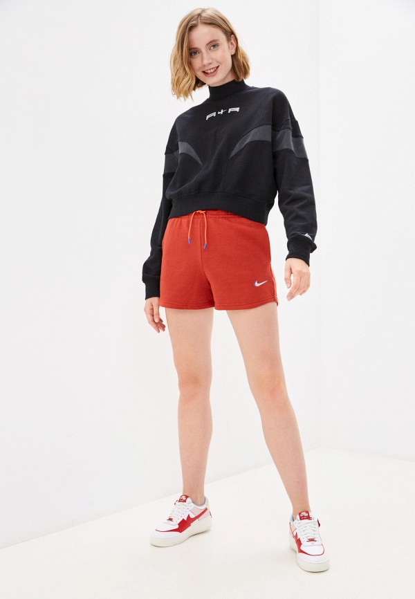 

Шорты спортивные Nike, Красный, W NSW ESSNTL SHORT PRNT
