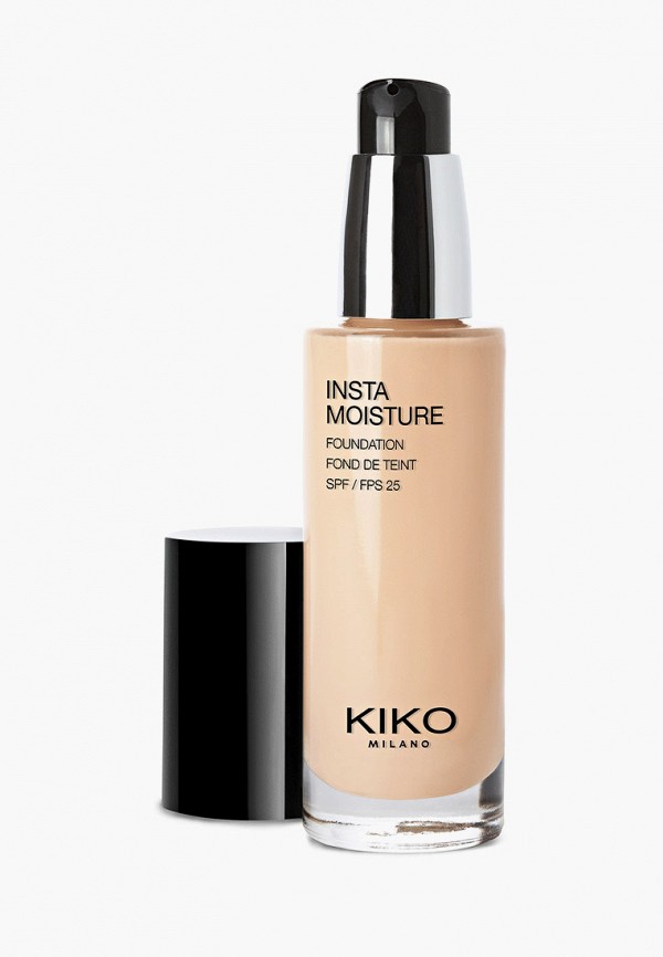 

Тональный флюид Kiko Milano, Бежевый, Instamoisture Foundation SPF 25, сияющий финиш и увлажняющий эффект