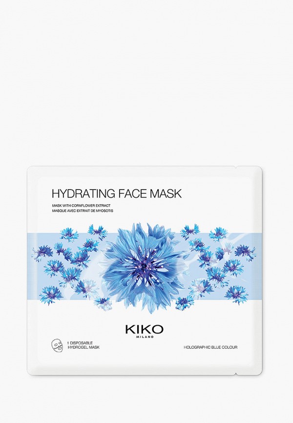 

Маска для лица Kiko Milano, Прозрачный, увлажняющая гидрогелевая с экстрактом василька HYDRATING FACE MASK, 1 шт.