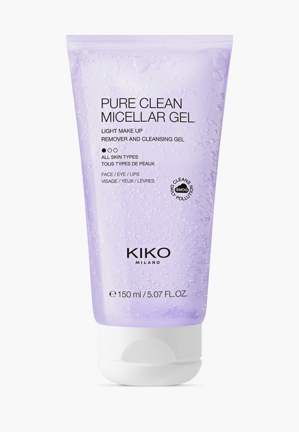 

Гель для умывания Kiko Milano, Прозрачный, мицеллярный PURE CLEAN MICELLAR GEL, 150 мл