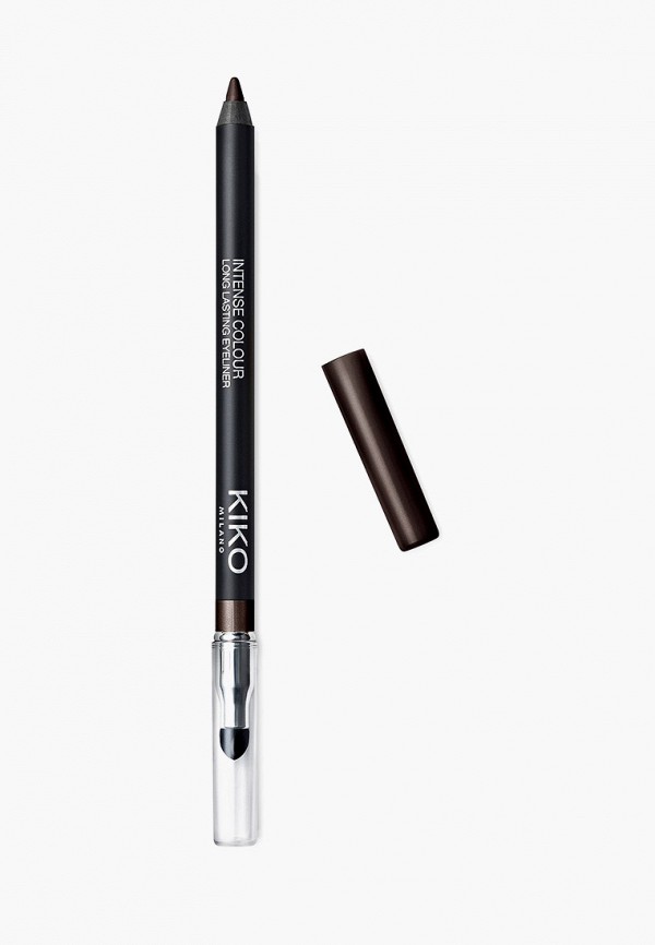 

Карандаш для глаз Kiko Milano, Коричневый, водостойкий, со спонжевым аппликатором