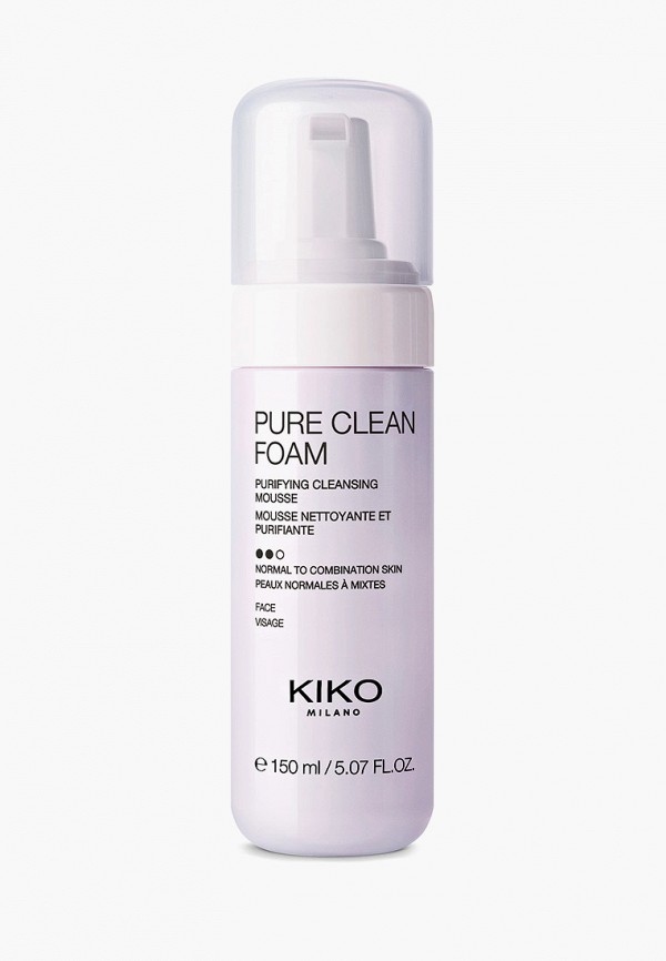 

Мусс для лица Kiko Milano, Прозрачный, очищающий PURE CLEAN FOAM, 150 мл