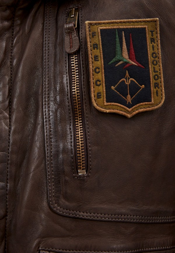 фото Куртка кожаная aeronautica militare