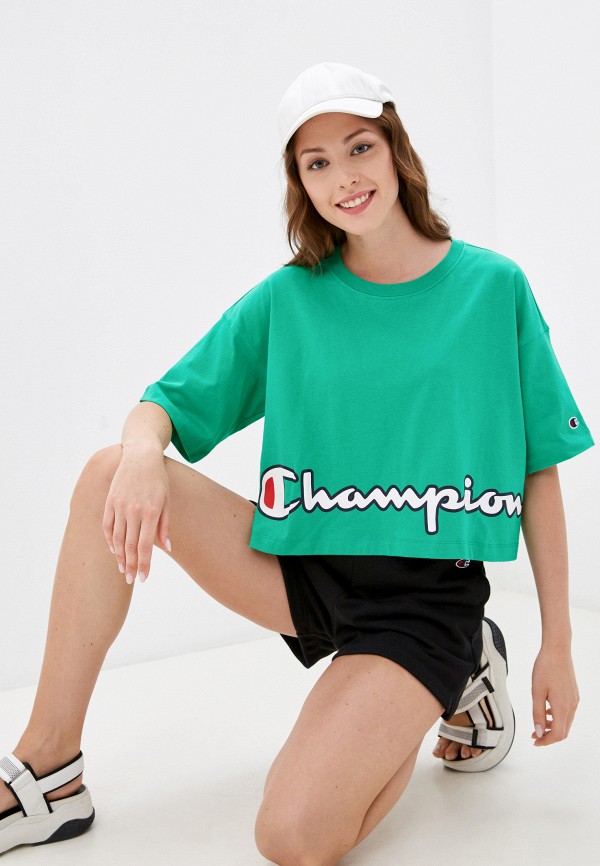 

Футболка Champion, Зеленый, ROCHESTER Champion Logo Crewneck T-Shirt