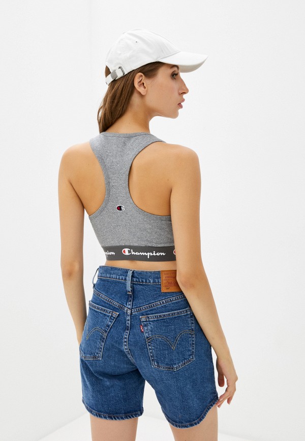 

Топ спортивный Champion, Серый, ROCHESTER Logo Mania Bra