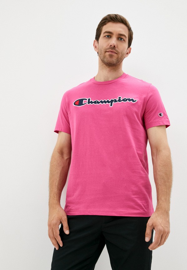 

Футболка Champion, Розовый, ROCHESTER Champion Logo Crewneck T-Shirt