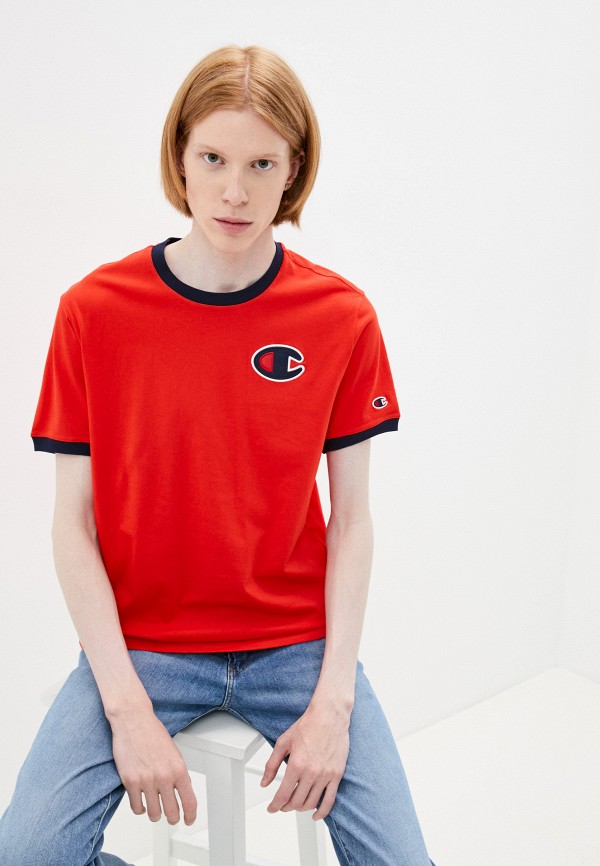 

Футболка Champion, Красный, ROCHESTER Champion Logo Crewneck T-Shirt