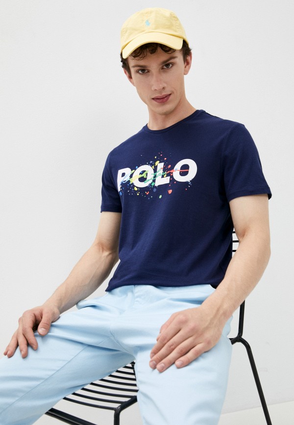 

Футболка Polo Ralph Lauren, Синий, Polo Ralph Lauren RTLAAM021801