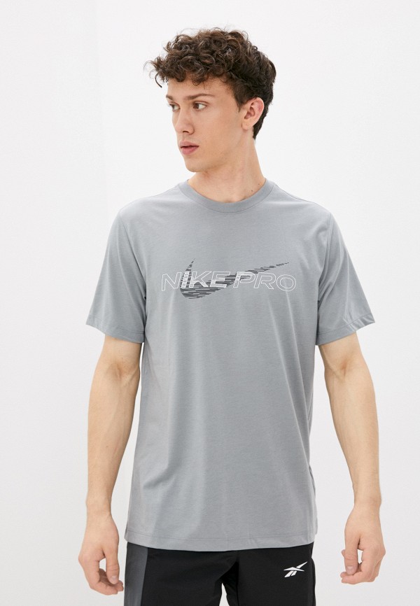 

Футболка спортивная Nike, Серый, M NK DF TEE DB NK PRO