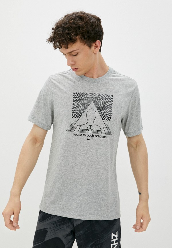 

Футболка Nike, Серый, M NK DF TEE DB YOGA