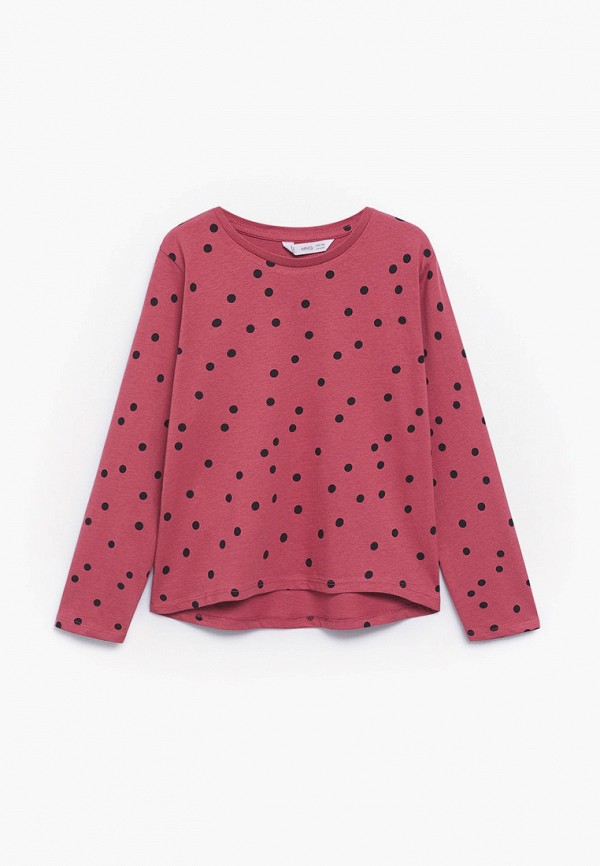 

Лонгслив Mango Kids, Розовый, BASICAP