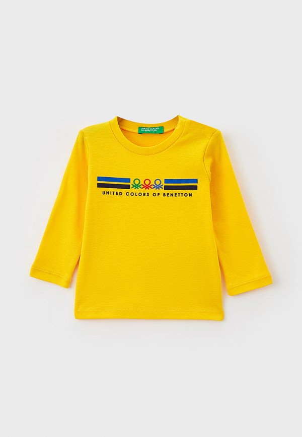 

Лонгслив United Colors of Benetton, Желтый, United Colors of Benetton RTLAAM156701