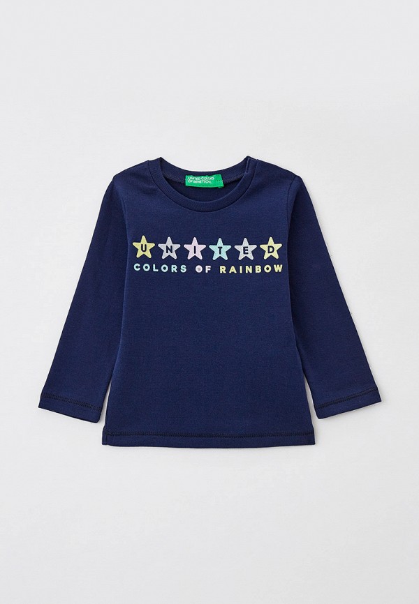 

Лонгслив United Colors of Benetton, Синий, United Colors of Benetton RTLAAM157101