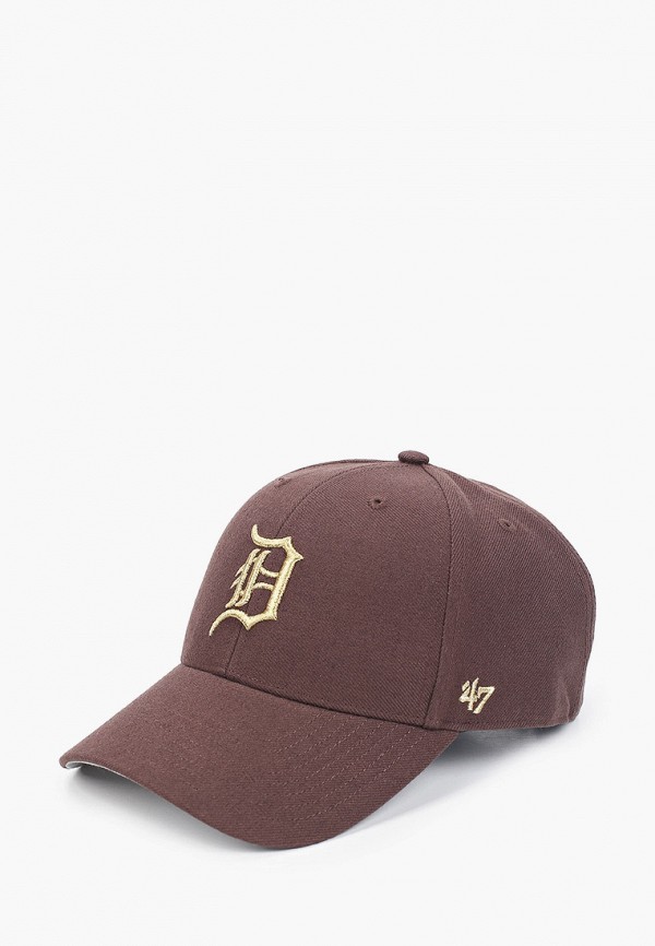 

Бейсболка '47 Brand, Коричневый, MLB Detroit Tigers