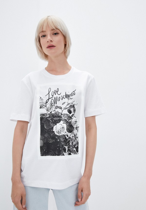 

Футболка Love Moschino, Белый, Love Moschino RTLAAM214401