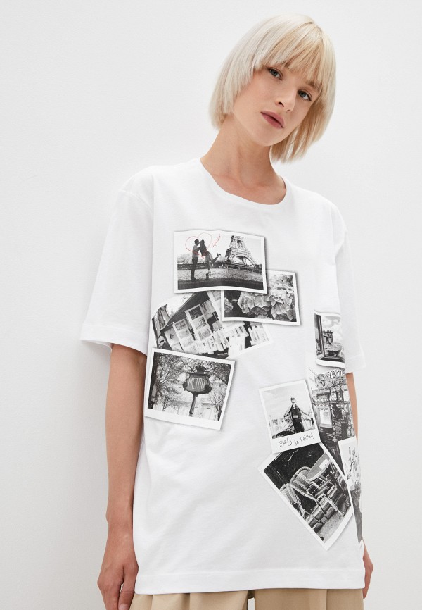 

Футболка Love Moschino, Белый, Love Moschino RTLAAM214601