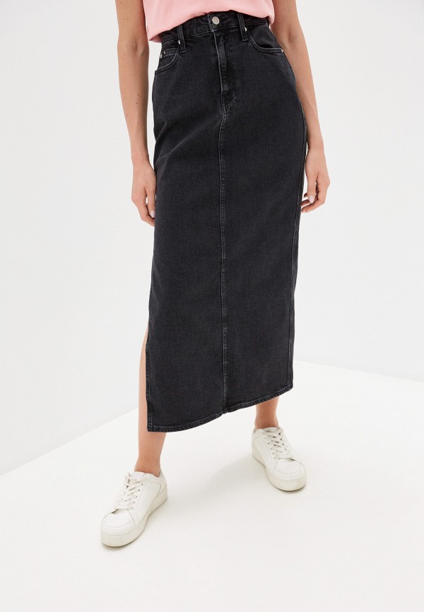 

Юбка джинсовая Calvin Klein Jeans, Черный, Calvin Klein Jeans RTLAAM227101