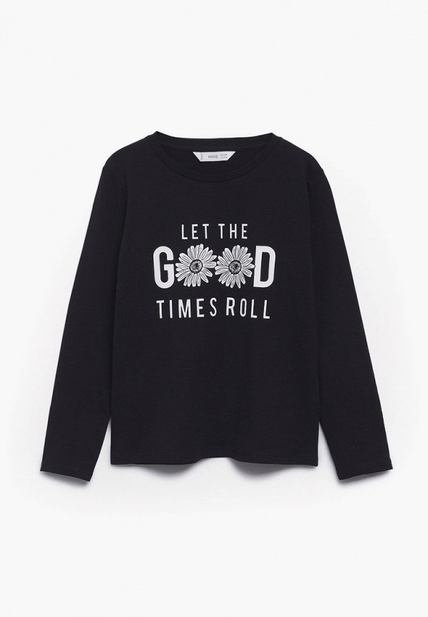 

Лонгслив Mango Kids, Черный, Mango Kids RTLAAM269501