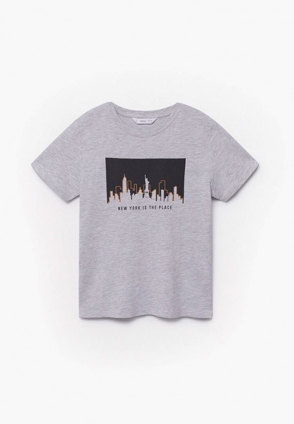 

Футболка Mango Kids, Серый, EAST