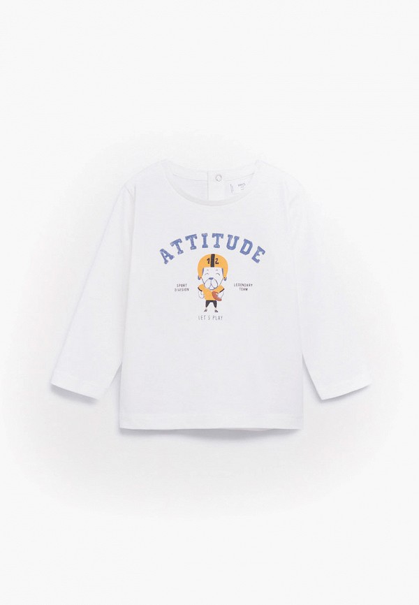 

Лонгслив Mango Kids, Белый, ATTITUDE