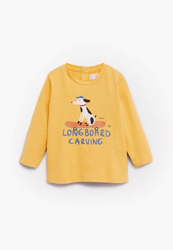 

Лонгслив Mango Kids, Желтый, SKATE