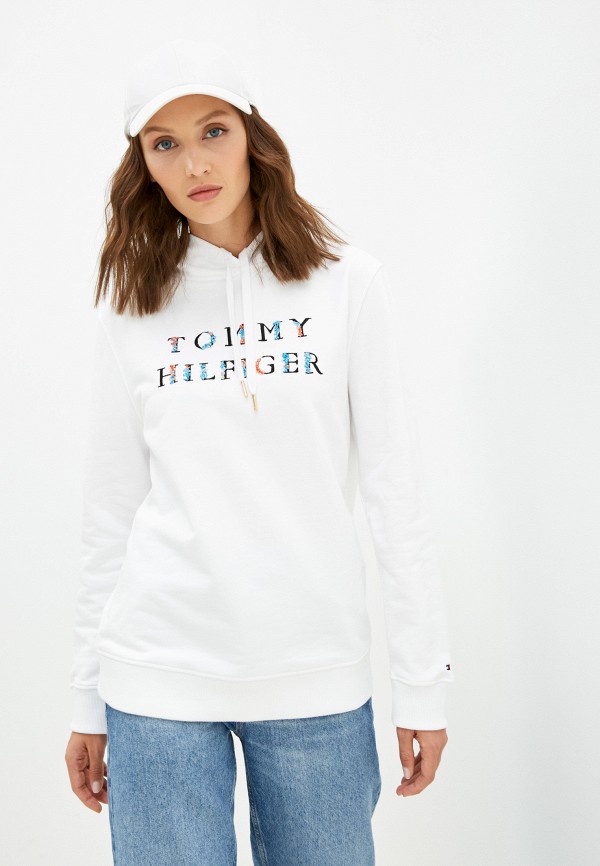 Худи Tommy Hilfiger белый WW0WW30985 RTLAAM307701