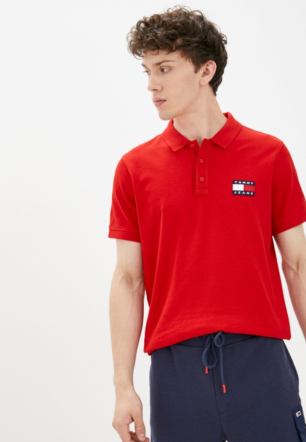 

Поло Tommy Jeans, Красный