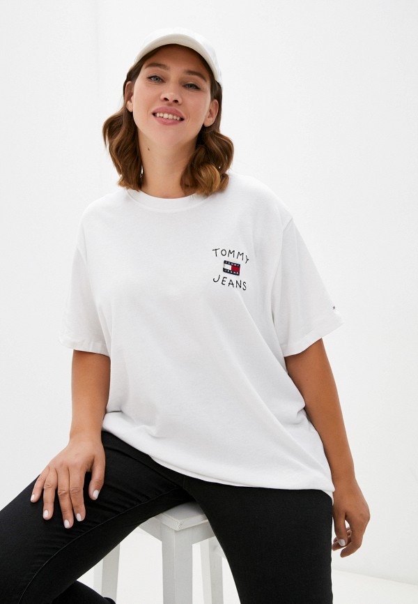 

Футболка Tommy Jeans, Белый, CURVE