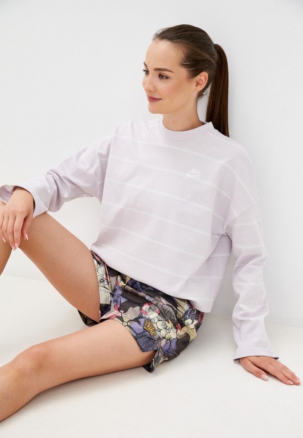 

Свитшот Nike, Фиолетовый, W NSW JSY STRIPE LS TOP