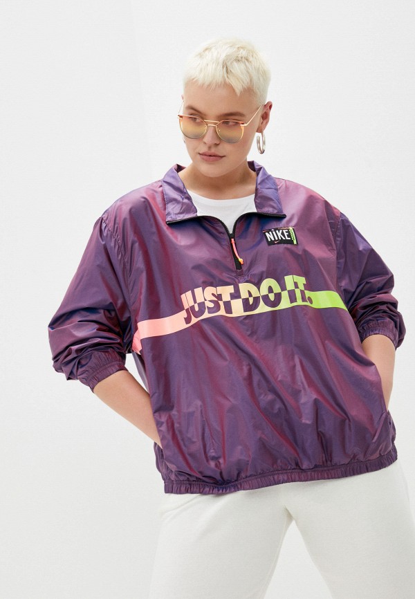 

Куртка Nike, Фиолетовый, W NSW WVN PO JKT WASH PLUS