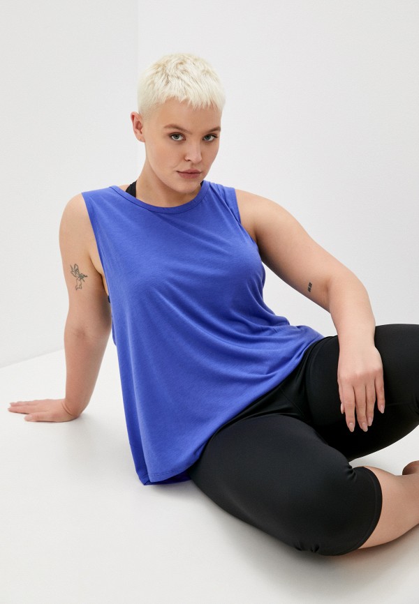 

Майка спортивная Nike, Синий, W NY DF TANK NVLTY PLUS