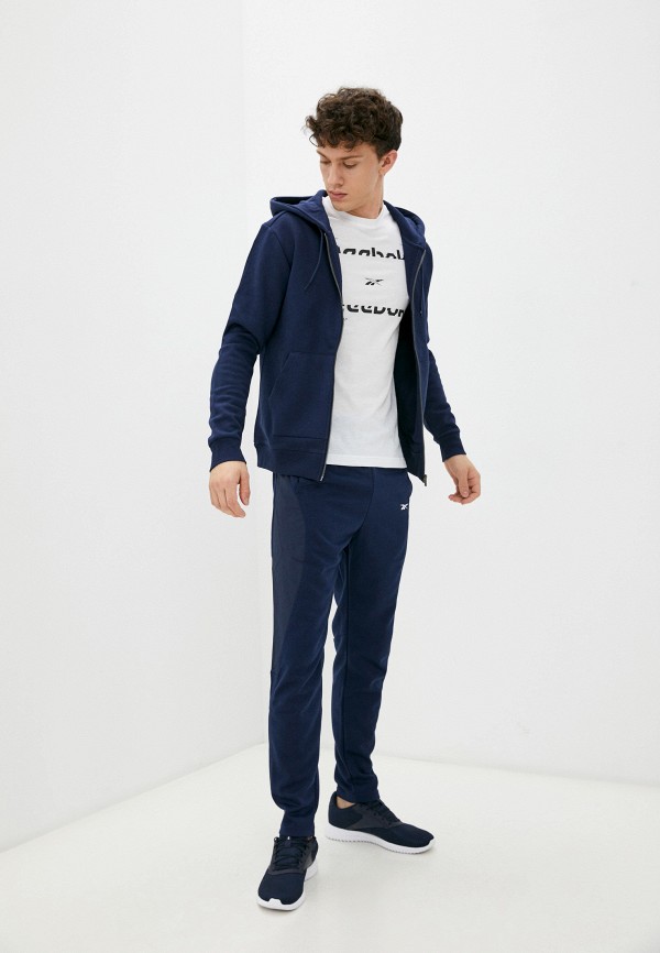 

Толстовка Reebok, Синий, RI FLEECE FZ HOODIE