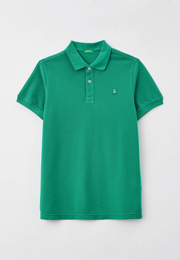 Поло United Colors of Benetton зеленый 3089C3135 RTLAAM605601