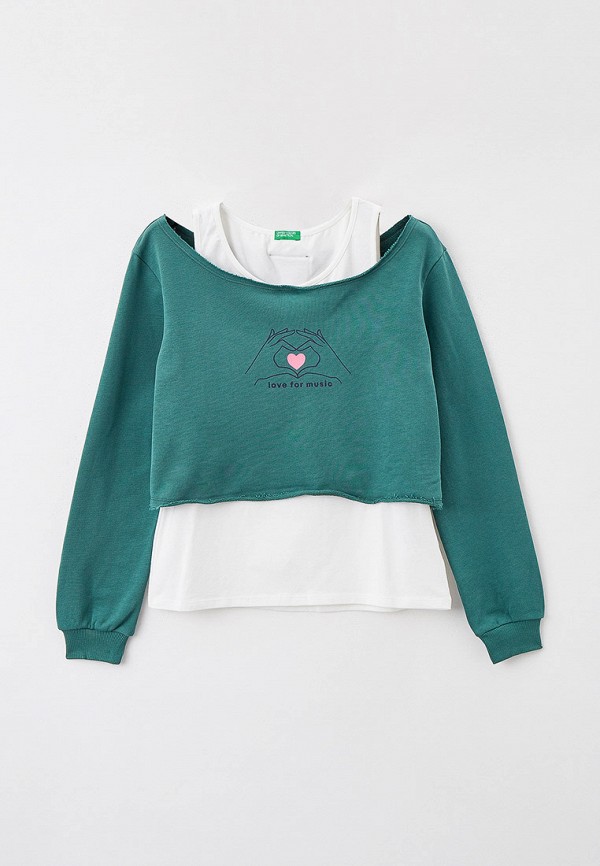 

Свитшот United Colors of Benetton, Бирюзовый