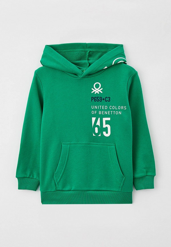 

Худи United Colors of Benetton, Зеленый, United Colors of Benetton RTLAAM608501